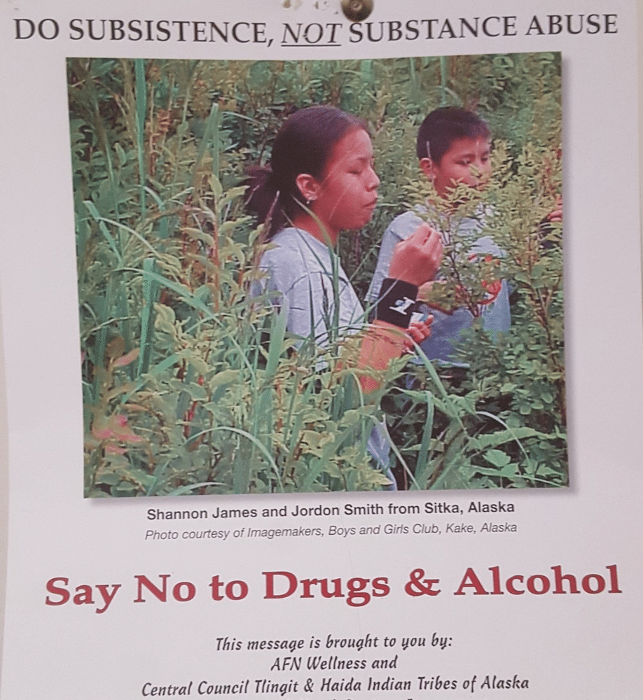 Say no to drugs poster, Kake AK